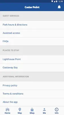 Cedar Point android App screenshot 0