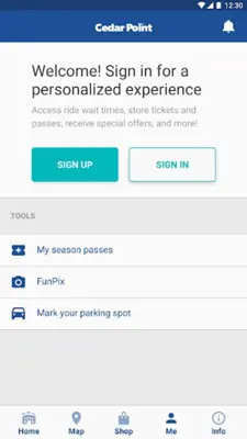 Cedar Point android App screenshot 2